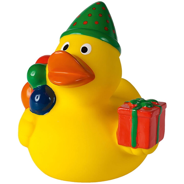 QuietscheEnte Geburtstag (gelb PVC, 47g) als Werbeartikel auf GIFFITS