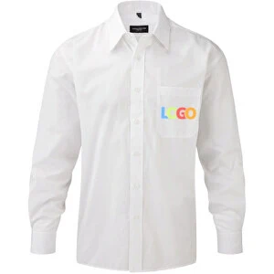 Chemise en popeline à manches l ...
