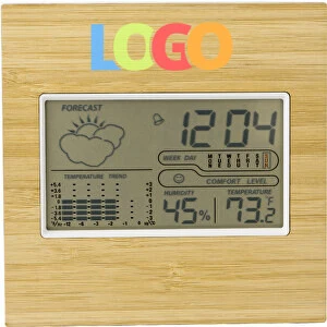 Station météo en bambou Lia
