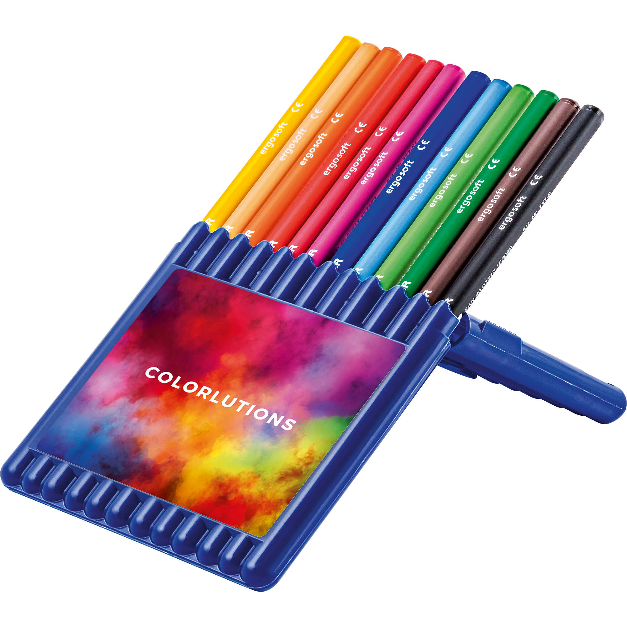 STAEDTLER crayons de couleur ergosoft® (bleu, bois, 118g) comme goodies promotionnels Sur