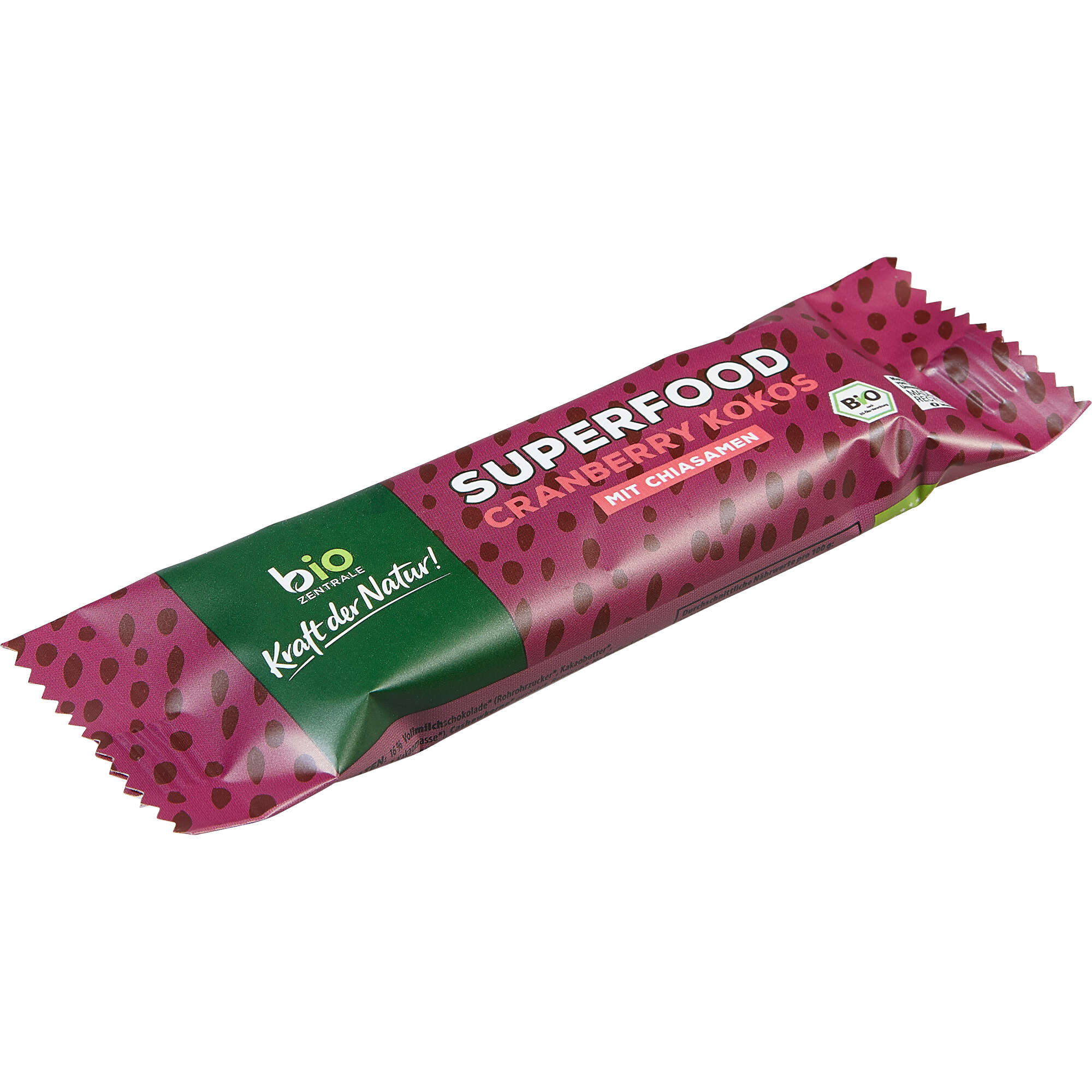 BIO Müsliriegel SUPERFOOD Cranberry Kokos (40g) als Werbeartikel Auf ...