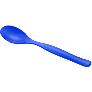 Löffel 'Plastic' , trend-blau PP, Kunststoff, 14,50cm x 0,70cm x 3,10cm (Länge x Höhe x Breite)