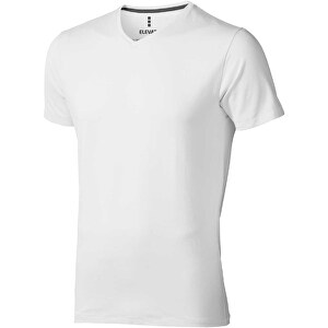 Kawartha T-Shirt Für Herren Mit V-Ausschnitt , Green Concept, weiß, Single jersey Strick 95% GOTS zertifizierte Bio Baumwolle, 5% Elastan, 200 g/m2, XS, 
