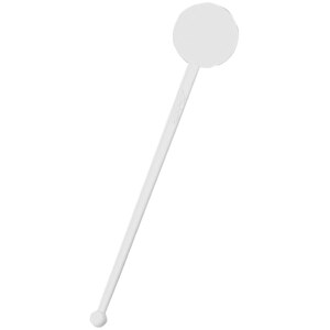 Cocktail-Rührstab 'Rund' , weiß, Kunststoff, 18,00cm x 0,30cm x 3,50cm (Länge x Höhe x Breite)