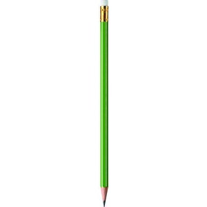 STABILO GREENgraph Grafitstift Mit Radiergummi , Stabilo, grün, Holz, 18,50cm x 0,70cm x 0,70cm (Länge x Höhe x Breite)