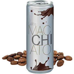 Latte Macchiato, Body Label Transp. , Aluminium, Folie, 5,30cm x 13,50cm x 5,30cm (Länge x Höhe x Breite)