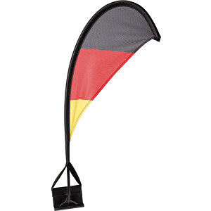 Autofahne 'Windsegel' Deutschland , Deutschland-Farben, Textil, 48,00cm x 20,00cm (Länge x Breite)