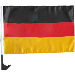 Autofahne 'Nationalflagge' , Deutschland-Farben, Textil, 40,00cm x 45,00cm (Länge x Breite)