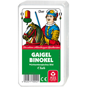 Gaigel/Binokel Wütb. Bild Im Kunststoffetui , 320 g/m² Spielkartenkarton, 2,30cm x 10,70cm x 6,20cm (Länge x Höhe x Breite)