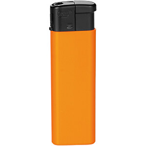TOM® EB-51 28 Elektronik-Feuerzeug , Tom, vollfarbe orange, AS/ABS, 1,00cm x 8,00cm x 2,40cm (Länge x Höhe x Breite)
