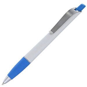 Kugelschreiber Bond , Ritter-Pen, himmelblau/weiß, ABS-Kunststoff, 14,30cm (Länge)