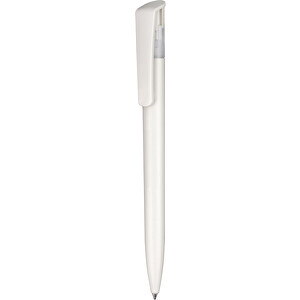 Kugelschreiber BIO-STAR , Ritter-Pen, weiß, Cellulose-Kunststoff, ABS, 14,70cm (Länge)