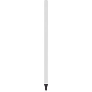 Schwarz Gefärbter Bleistift, Lackiert, Rund , weiß, Holz, 17,50cm x 0,70cm x 0,70cm (Länge x Höhe x Breite)
