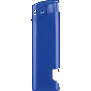 Go Flaschenöffner Piezo Feuerzeug , blau, Kunststoff, 8,00cm x 1,00cm x 2,50cm (Länge x Höhe x Breite)