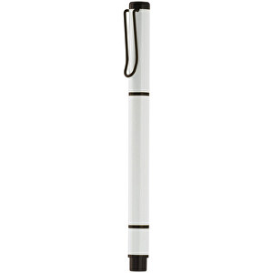 Kugelschreiber Mit Textmarker 2in1 , weiß, Metall, 13,80cm (Länge)