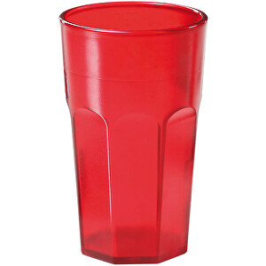 Trinkbecher 'Caipi' , trend-rot PS, Kunststoff, 13,30cm (Höhe)