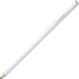 STABILO Zimmermannsstift Mit Magnet , Stabilo, weiß, Holz, 24,00cm x 0,80cm x 1,20cm (Länge x Höhe x Breite)
