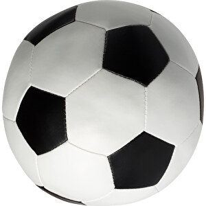 Soft-Fußball , weiß/schwarz, Material: Polyurethan, Füllung: Polyesterfasern, 18,00cm (Breite)
