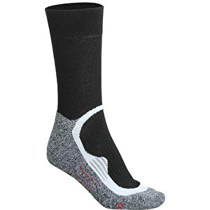 Sport Socks , James Nicholson, schwarz/schwarz, 76% Polyester, 22% Polyamid, 2% Elasthan, 35-38, 