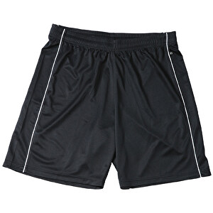 Basic Team Shorts , James Nicholson, schwarz/weiss, 100% Polyester, S, 