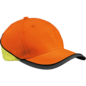 Neon-Reflex-Cap , Myrtle Beach, neon-orange/neon-gelb, 100% Polyamid, one size, 
