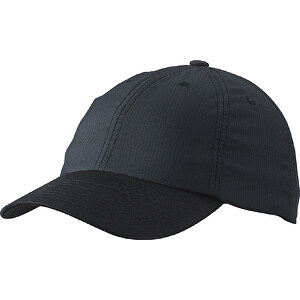 6 Panel Coolmax® Cap , Myrtle Beach, schwarz, 100% Polyester, one size, 