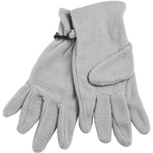 Microfleece Gloves , Myrtle Beach, grau, 100% Polyester, S/M, 