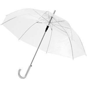 Kate Durchsichtiger 23' Automatikregenschirm , transparent weiß, POE Kunststoff, 83,00cm (Länge)