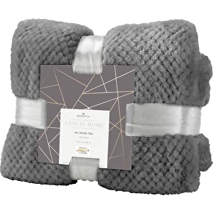 Couverture XXL Feel grise - 220 ...