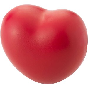 Herzförmiger Antistress Ball , rot, PU-Schaum, 7,50cm x 4,50cm x 7,00cm (Länge x Höhe x Breite)