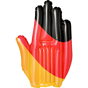 Aufblasbare Winkehand 'Deutschland' , Deutschland-Farben, Kunststoff, 45,50cm x 0,50cm x 40,00cm (Länge x Höhe x Breite)