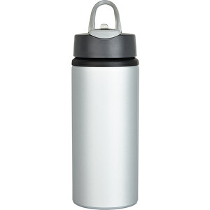 Aluminium Sportflasche, Grau , grau, Aluminium, 22,30cm (Höhe)
