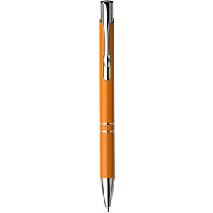 Kugelschreiber Albacete , orange, ABS, Aluminium, Stahl, 8,00cm x 23,00cm x 13,50cm (Länge x Höhe x Breite)