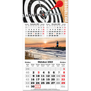 3-Monats-Kalender 'Classic Bildplaner' , Papier, 60,00cm x 30,00cm (Höhe x Breite)