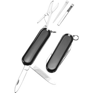 Taschenmesser, Mini , schwarz, PLAS+MET, 0,60cm x 0,09cm x 0,15cm (Länge x Höhe x Breite)