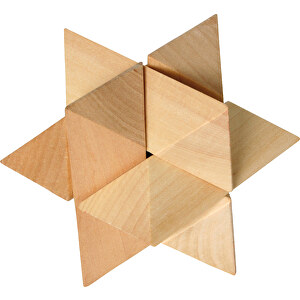 Wooden Puzzle Quadruplets , Holz, 21,00cm x 7,50cm x 21,00cm (Länge x Höhe x Breite)
