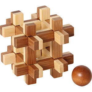 Palla puzzle di bambù in gabbia