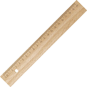 Lineal 20 Cm Holz , Holz, 21,50cm (Länge)