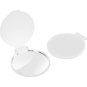 Taschenspiegel, Rund , glasklar, PS+GL, 0,40cm (Höhe)