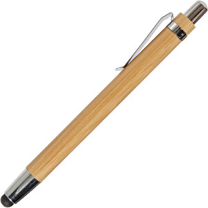 Kugelschreiber Liam , braun, ABS, Stahl, Bambus, 