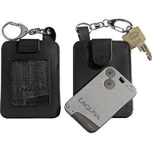 Creativ Design Schlüsseltasche 'KeyCard' Schwarz , schwarz, PU, 7,50cm x 10,50cm (Länge x Breite)