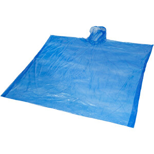 Ziva Einweg Regenponcho Mit Hülle , royalblau, PE Kunststoff, 10,00cm x 15,00cm x 0,50cm (Länge x Höhe x Breite)