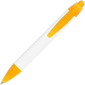 BIC® Wide Body™ Mini Digital Kugelschreiber , BiC, weiss/gefr. orange, Kunststoff, 11,60cm x 1,50cm (Länge x Breite)