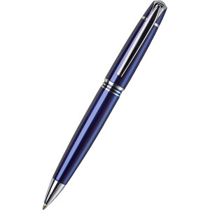 Kugelschreiber CLIC CLAC-VANCOUVER , ClicClac, blau, Metall, 13,30cm x 1,30cm x 1,60cm (Länge x Höhe x Breite)