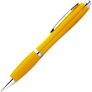 Nash Kugelschreiber Mit Farbigem Schaft Und Griff , gelb, ABS Kunststoff, 14,00cm (Länge)