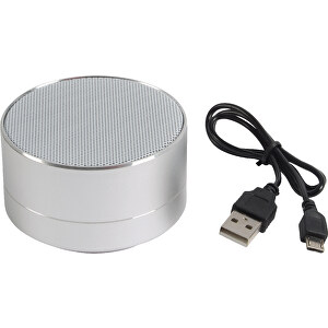 Wireless-Lautsprecher UFO , silber, Aluminium /Kunststoff, 4,20cm (Höhe)