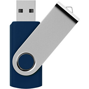 USB-Stick SWING 2.0 2 GB , Promo Effects MB , dunkelblau MB , 2 GB , Kunststoff, Metall MB , 3 - 10 MB/s MB , 5,80cm x 1,09cm x 1,90cm (Länge x Höhe x Breite)