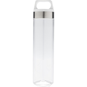 Auslaufsichere Tritan Flasche, Weiß , weiß, Tritan, 25,70cm (Höhe)
