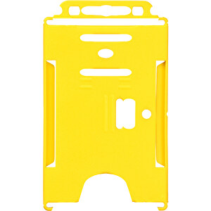 Pierre Ausweishalter Aus Kunststoff , gelb, PP Kunststoff, 9,00cm x 0,40cm x 6,50cm (Länge x Höhe x Breite)