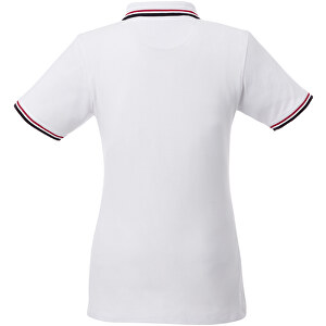 Fairfield Poloshirt Mit Weißem Rand Für Damen , weiß / navy / rot, Piqué-Strick aus 100 % Baumwolle, XXL, 